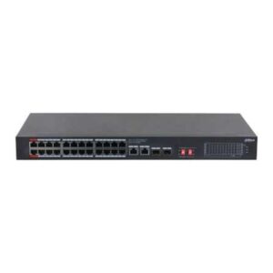 DH-S3228-24GT-240 — 24-портовый неуправляемый гигабитный коммутатор с PoE, уровень L2