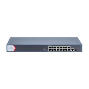 F-SW-EM618POE-VM — Смарт-управляемый PoE-коммутатор на 16 гигабитных портов RJ45 PoE, 1 uplink порт 1000 Мбит/с RJ45, 1 гигабитный порт SFP