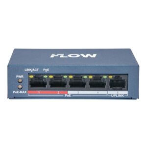 F-SW-EU205POE-V — Неуправляемый PoE-коммутатор на 4 порта 10/100 Мбит/с RJ45 PoE, 1 uplink порт 10/100 Мбит/с RJ45