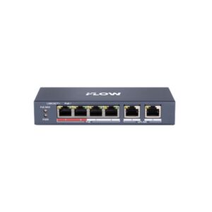 F-SW-EU206POE-V/L — Неуправляемый PoE-коммутатор на 4 порта 10/100M RJ45 PoE, 2 uplink порта 10/100M RJ45