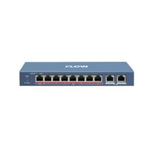 F-SW-EU410HPOE-V — Неуправляемый PoE-коммутатор на 8 портов 10/100 Мбит/с RJ45 PoE, 2 uplink порта 1000 Мбит/с RJ45